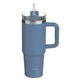 Gotë termike çeliku inox, blu me dorezë 900 ml