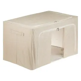 Kuti për organizimin e rrobave me kornizë bezhë 70x43x40cm