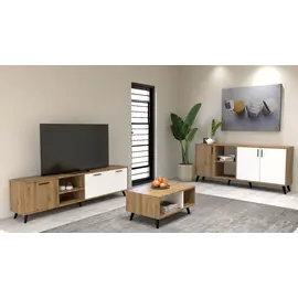 Mobilje SILVIA Set dhome ndenjeje Atlantik/i bardhë