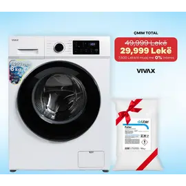 Lavatrice VIVAX WFL-140812CI 8 KG Inverter A(A+++) 1400 rpm + Detergjent Dhurate