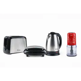 Set Thekese Buke FUEGO TA01305 + Toster FUEGO EL-11A + Ibrik FUEGO SB-W18-S34 + Grirese FUEGO HFP-501