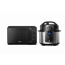Set Mikrovalë Midea MM20CF2EBK 20L + Multicooker Midea MY-CS6037WPB 6L 1000W
