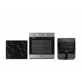 Set Furre & Pianurë Qeramike VIVAX BO-624MH X / BH-04MVC + Air Fryer VIVAX DFA-617DB 6L