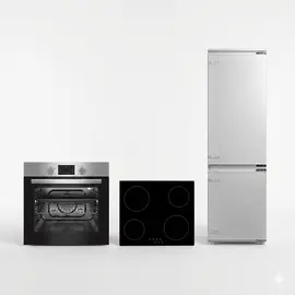 Set Inkaso HYUNDAI – Frigorifer BINFHY 332 NF + Furrë HFU6S08D1 + Pianurë Qeramike HPI6004-VB