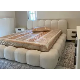 Krevat Aurora - Ngjyre bezhë e hapur, Madhësia: 160x190