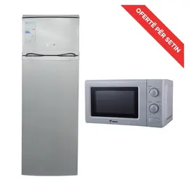 Set Frigorifer FUEGO FGTM217X 217 L + Mikrovalë FUEGO MM720CR6 S 20 L 700W