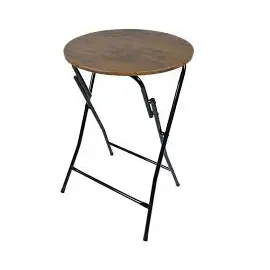 Tavolinë e palosshme e rrumbullakët kafe 44.5x65.5cm