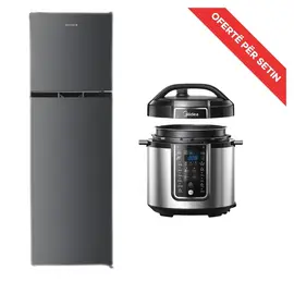 Set Frigorifer Elektra EF-UDN16700PIX 245 L No Frost Klasa A + Multicooker Midea MY-CS6037WPB 6 L 1000 W 15 Programe