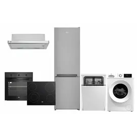 Paketa Beko Smart Home – Furrë, Aspirator, Lavastovilje, Frigorifer & Lavatrice