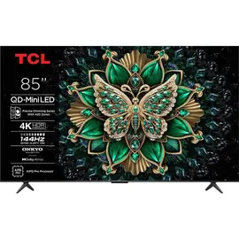 TV 85" TCL QD-MINI LED 85C69K 4K 144Hz Google TV