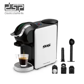 Ekspres Kafeje me Kapsula DSP KA3131 1450W – Për Kafe Perfekte me Nespresso, Dolce Gusto dhe Pluhur