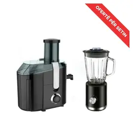 Set Blender Delux BL-914A 1.5L 700W + Shtrydhese Frutash Delux AJ-15 800W