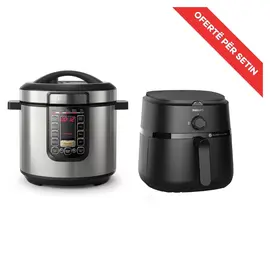 Set Multicooker Philips HD2237/40 6L 1300W + Air Fryer Philips NA130/00 6.2L 1700W
