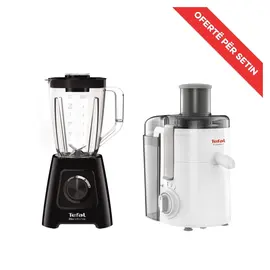 Set Blender Tavoline Tefal BL420838 1.6L 600W + Shtrydhese Tefal ZE370138 350W