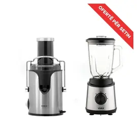 Set Shtrydhese Frutash Vivax AJ-800 800W + Blender Vivax BL-800X 800W 2 Shpejtësi