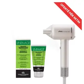 Tharese Flokesh Ufesa BLDC PRO Iconic Tech + Krem forcues dhe volumizues Bottega di LungaVita Linfa Age