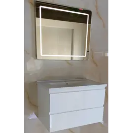 Mobilje Banjo PVC 80cm Kodi 4005 + Lavaman 80cm 4005 + Pasqyre LED 80x70cm 4603B