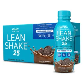 GNC Lean Shake 25 RTD Cookies and Cream protein shake meal replacement