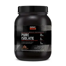GNC AMP Pure Isolate Whey Protein Chocolate për rritje dhe rikuperim muskulor