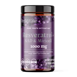 ResVitale Resveratrol Plus NAD 1000mg suplement për energji qelizore dhe antioksidant