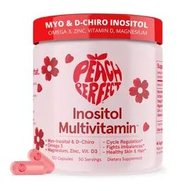 Peach Perfect Inositol Multivitamin 120 kapsula për balancë hormonale dhe cikël të rregullt