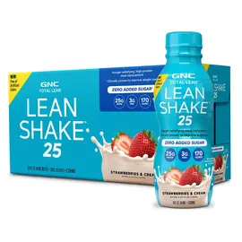 GNC Lean Shake 25 RTD Strawberry Milkshake protein shake meal replacement