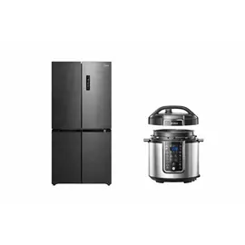 Set Frigorifer Midea MDRF632FIE45 Side by Side 474L No Frost Inverter Klasa E + Multicooker Midea MY-CS6037WPB 6L 1000W 15 Programe Elektronik