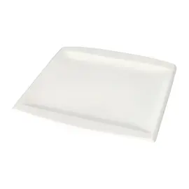 Pjatë 25x25 cm Porcelan Katror e Bardhë