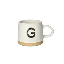 Filxhan Porcelani i Pikturuar me Dorë Shkronja G 420 ml