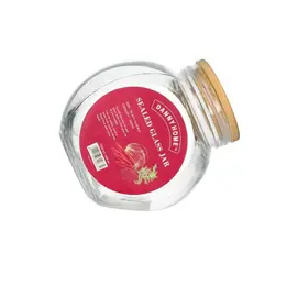 Kavanoz Konservimi Qelq me Kapak Bambu