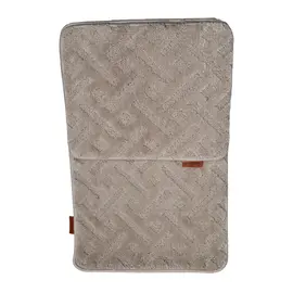 Tapet për Dhomë Set 2 Copë 50x80 + 50x40 cm Bezhe me Bardhë Poliester