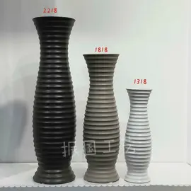 Vazo Dekorative Qeramike e Zezë 59x14 cm