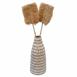 Vazo Lulesh me Fibër Letre dhe Hekur