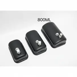 Dispenser Sapuni Inox për Ngjitje në Mur i Zi