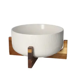 Tas Sallate me Këmbë Druri i Bardhë