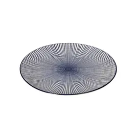 Pjatë 26.5 cm Bardhë-Blu Porcelan