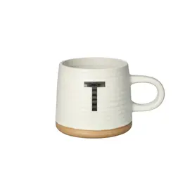 Filxhan Porcelani i Pikturuar me Dorë Shkronja T 420 ml