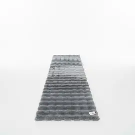 Tapet i Gjatë Pelushi Gri Sintetik për Dysheme