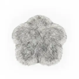 Tapet Poss Lule me Push Gri të Bardhë 90x90 cm