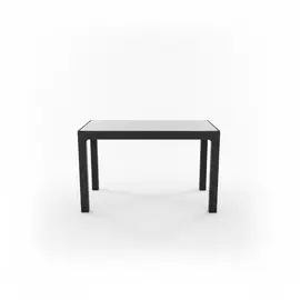 Tavoline Outdoor Ria me xham, Ratan Plastike,Antracit,70x120cm