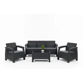 Set Outdoor Nera, Tavoline + kolltuk 3+1+1+shilte