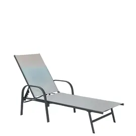 Shezllon për pishinë dhe ambiente të jashtme me mbështetëse të rregullueshme