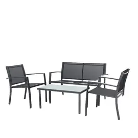 Set karrige Aura 2+1+1 me tavolinë mesi për ambiente të jashtme