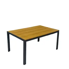 Tavolinë me këmbë metalike për ambiente të jashtme rezistente ndaj motit