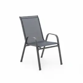 Karrige Geri për ambiente të jashtme me strukturë metalike dhe rrjetë ergonomike