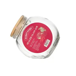 Kavanoz Konservimi / 17.6*12.6*17.8cm / Qelq - Kapak Bambu