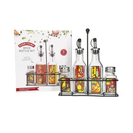 Shishe Vaji Uthull Krip / Set 4 cope / 5.4x20.7cm / 250ml / 5x8.4cm / 60ml / Xham