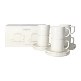 Filxhan Çaj / Set 6 cope / 220 ml / Bardhë