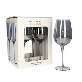 Gote Vere / Set 4 cope / 22x6x8cm / 450ml / Xham Blu