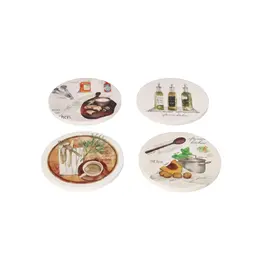 Coaster set / 10 cm / Porcelan / Ilustrime ene kuzhine